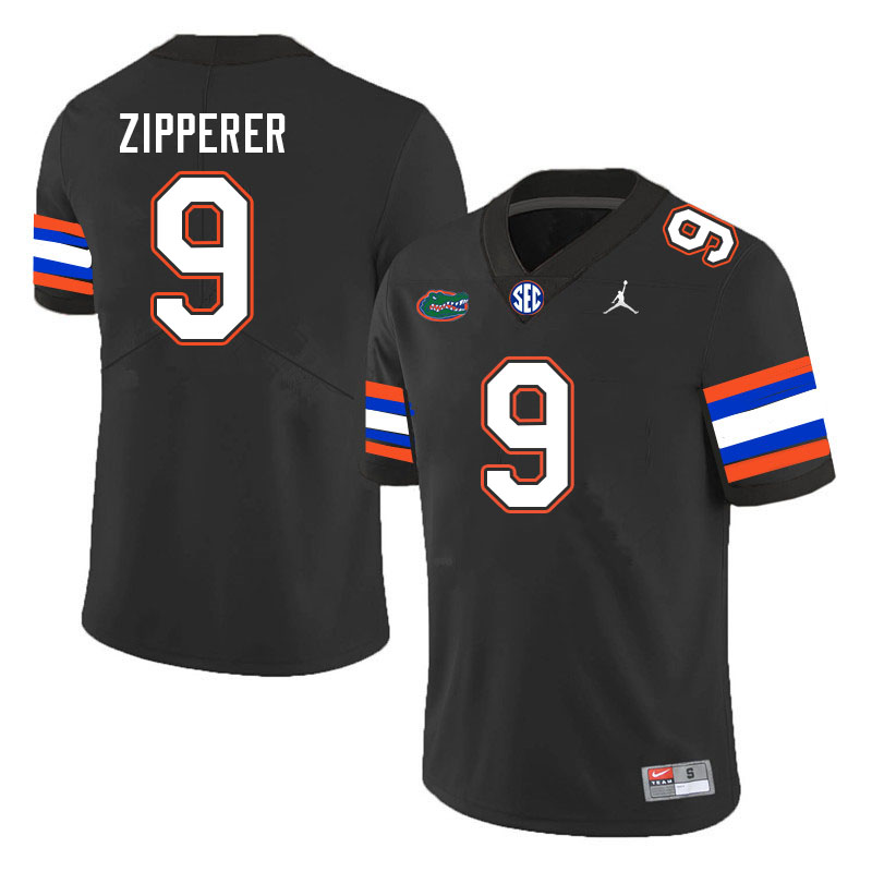 Men #9 Keon Zipperer Florida Gators College Football Jerseys Stitched-Black - Click Image to Close